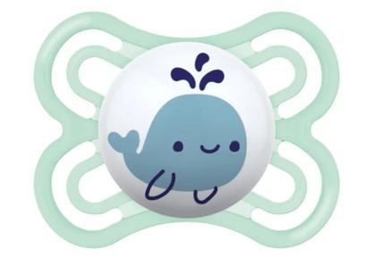 Imagem de Kit com 2 Chupetas Perfect MAM 0-6m Azul + Estojo