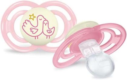 Imagem de Kit com 2 Chupetas Perfect Night MAM 6+ meses Rosa + Estojo