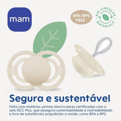 Imagem de Kit com 2 Chupetas Perfect Night MAM 6+ meses Rosa + Estojo