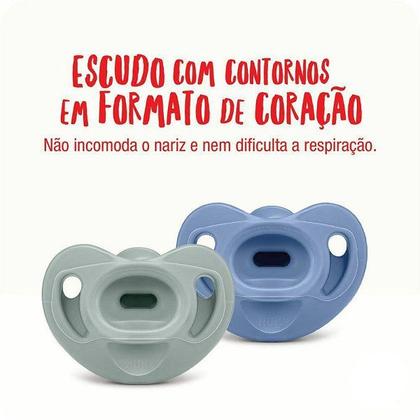 Imagem de Kit com 2 Chupetas Sensitive SOFT 100% Silicone 0-6 Meses NUK