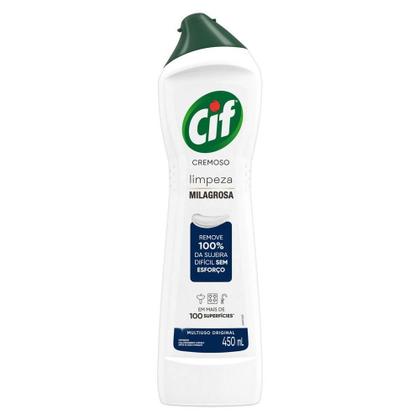 Imagem de Kit com 2 Cif Cremoso Limpeza Milagrosa 450ml