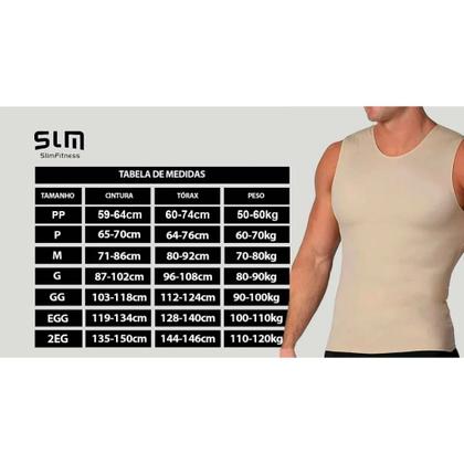 Imagem de Kit com 2 Cintas Modeladoras Masculinas Bodyshaper Alta Compressão