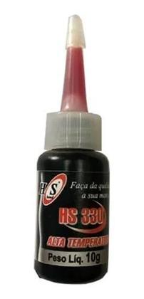 Imagem de Kit com 2 Colas Adesiva Trava Rosca Parafuso Vermelha Alto Torque 10g HSBond