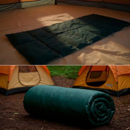 Imagem de Kit com 2 Colchonetes Camping Acampamento Solteiro 60x190cm