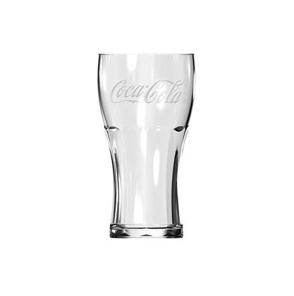 Imagem de Kit Com 2 Copos De Vidro Da Coca Cola Transparentes 470 Ml