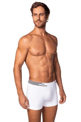 Imagem de Kit com 2 Cuecas Adulto Boxer Microfibra Cós Uni Faixa Lupo