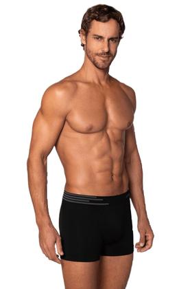 Imagem de Kit com 2 Cuecas Adulto Boxer Microfibra Cós Uni Faixa Lupo