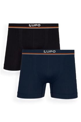 Imagem de Kit com 2 Cuecas Adulto Boxer Microfibra Cós Uni Faixa Lupo