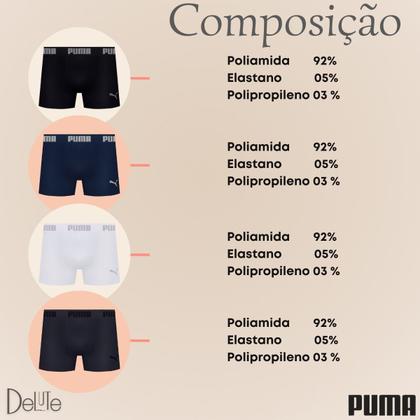 Imagem de Kit com 2 Cuecas Boxer Box Puma Sem Costura em Microfibra com Ajuste Perfeito Masculina Confortável