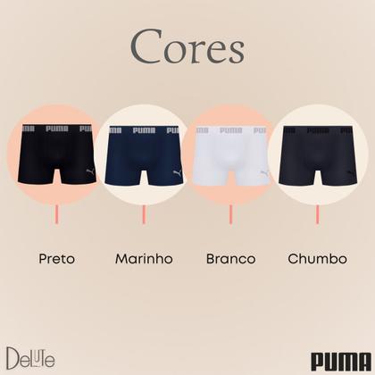 Imagem de Kit com 2 Cuecas Boxer Box Puma Sem Costura em Microfibra com Ajuste Perfeito Masculina Confortável