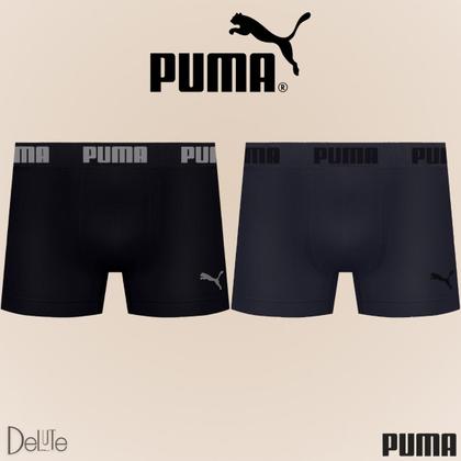 Imagem de Kit com 2 Cuecas Boxer Box Puma Sem Costura em Microfibra com Ajuste Perfeito Masculina Confortável