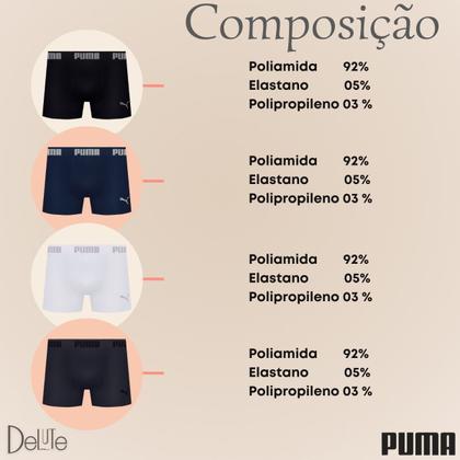 Imagem de Kit com 2 Cuecas Boxer Box Puma Sem Costura em Microfibra com Ajuste Perfeito Masculina Confortável