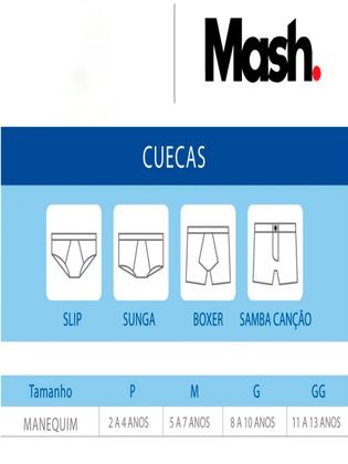 Imagem de Kit com 2 Cuecas Infantil Slip Mash 193.01 Colorido