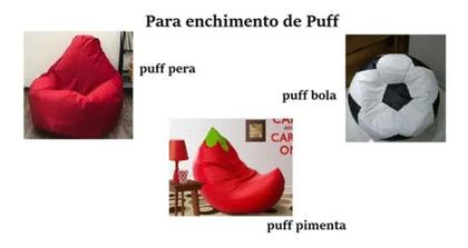 Imagem de Kit Com 2 Flocos De Isopor 150l Para Puffs - Almofadas