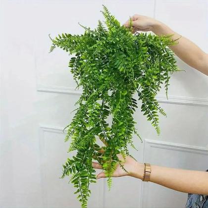 Imagem de Kit Com 2 Folhagem de Samambaias Planta 65cm Artificiais