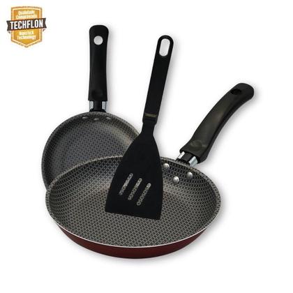 Imagem de Kit Com 2 Frigideira Antiaderente E Espátula Para Cozinha