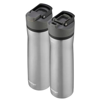 Imagem de Kit com 2 Garrafas Térmicas Cortland Chill AUTOSEAL Black Contigo  709ml
