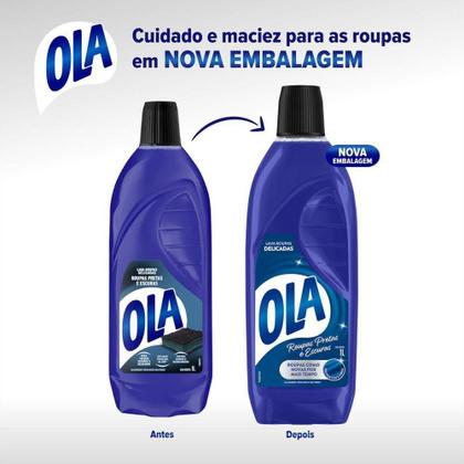 Imagem de Kit com 2 Lava Roupas Ola Roupas Pretas 1L Cada