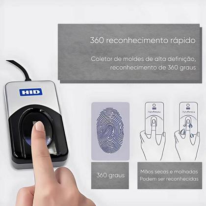 Imagem de Kit com 2 leitores biométricos digital persona hid u4500