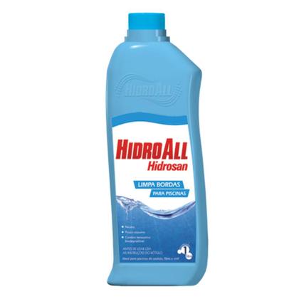 Imagem de Kit Com 2 Limpa Bordas Para Piscinas Hidrosan Hidroall 1 Litro