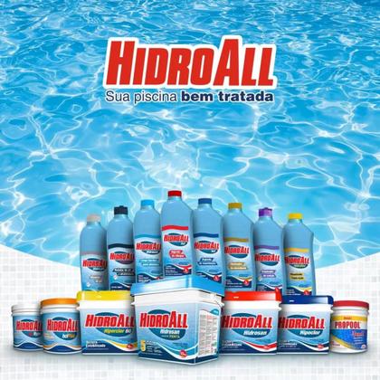 Imagem de Kit Com 2 Limpa Bordas Para Piscinas Hidrosan Hidroall 1 Litro