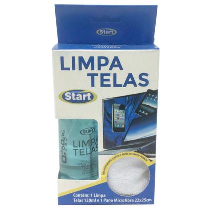 Imagem de Kit Com 2 Limpador Limpa Telas Start 120Ml + Pano Microfibra