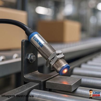 Imagem de Kit com 2 lukma sensor indutivo lm18-3005pc 6-36vdc (faceado) pnp (37003)