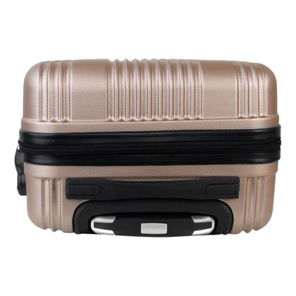 Imagem de Kit Com 2 Malas de Bordo Para Viagem Rodas Dupla - Fibra ABS