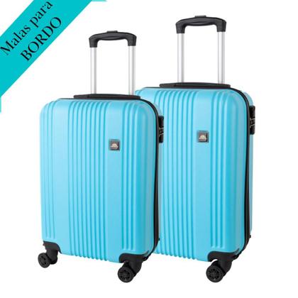 Imagem de Kit Com 2 Malas de Bordo Para Viagem Rodas Dupla - Fibra ABS