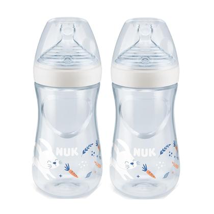 Imagem de Kit com 2 Mamadeiras Nuk Essence Smart Flow +6 meses Ayr System Controle de Temperatura 270 mL