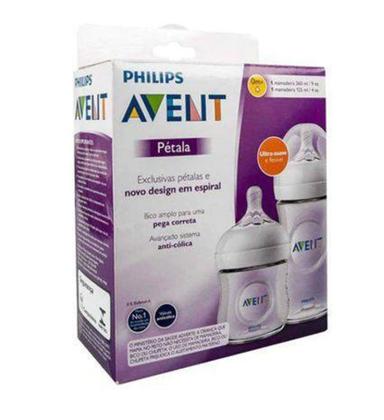 Imagem de Kit com 2 mamadeiras Pétala 125ml e 260ml - Avent