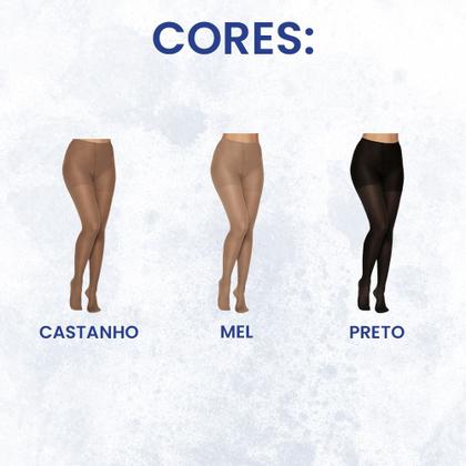 Imagem de Kit Com 2 Meia Calça Kendall Ultra Pro Média Compressão Feminina  Sem Ponteira Original 18-21Mmhg