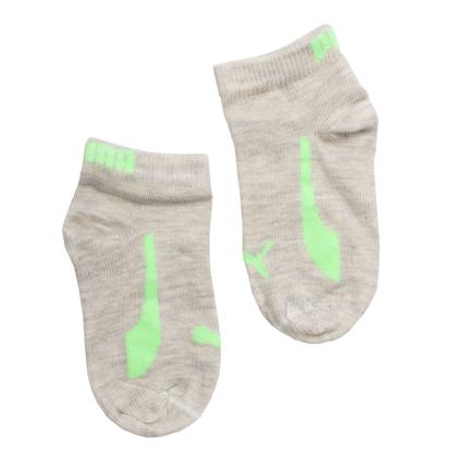 Imagem de Kit com 2 Meias Puma Bebê Sapatilha Branco/cinza