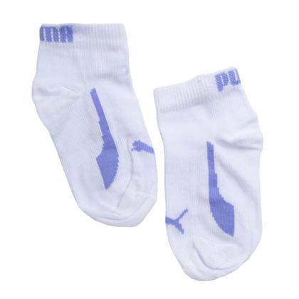 Imagem de Kit com 2 Meias Puma Bebê Sapatilha Branco/cinza
