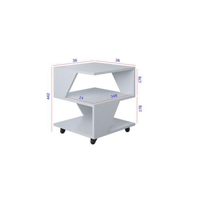 Imagem de Kit com 2 Mesa de Cabeceira Spin para Quarto Casal Poquema