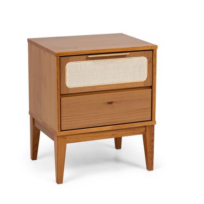 Imagem de Kit com 2 Mesas de Cabeceira 2 Gavetas Madeira Maciça Viena