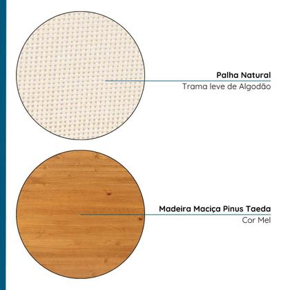 Imagem de Kit com 2 Mesas de Cabeceira 2 Gavetas Madeira Maciça Viena