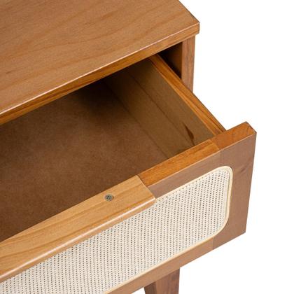 Imagem de Kit com 2 Mesas de Cabeceira 2 Gavetas Madeira Maciça Viena