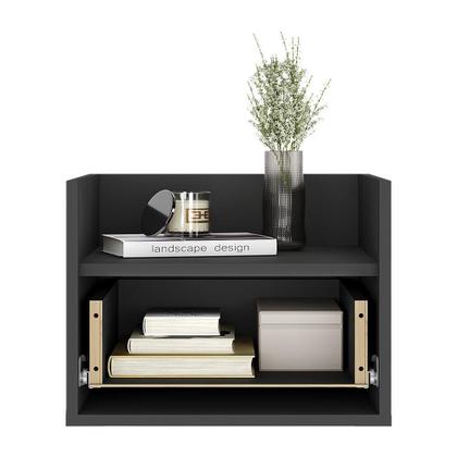 Imagem de Kit com 2 Mesas de Cabeceira 40cm Suspensa Multimóveis V4043