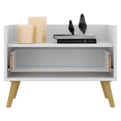 Imagem de Kit com 2 Mesas de Cabeceira 60cm Retrô Multimóveis V3633