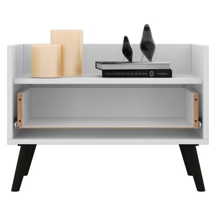 Imagem de Kit com 2 Mesas de Cabeceira 60cm Retrô Multimóveis V3633