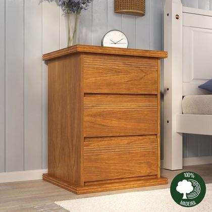 Imagem de Kit com 2 Mesas de Cabeceira Dubai - 100% Madeira