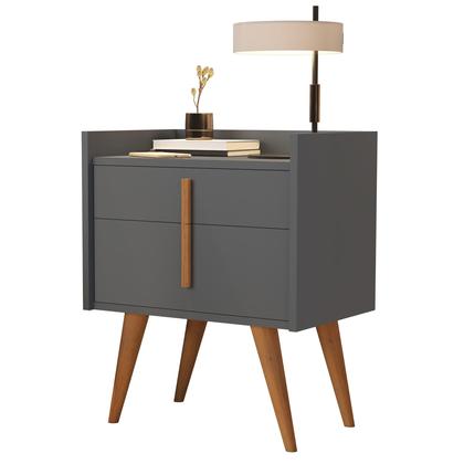 Imagem de Kit Com 2 Mesas De Cabeceira Quarto Retrô Decorativa Canto Lateral - Davi K7 Plus