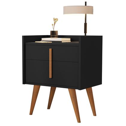Imagem de Kit Com 2 Mesas De Cabeceira Quarto Retrô Decorativa Canto Lateral - Davi K7 Plus