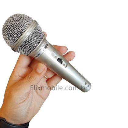 Imagem de Kit com 2 Microfones para Karaokê e Caixa de Som com fio de 2.5 metros