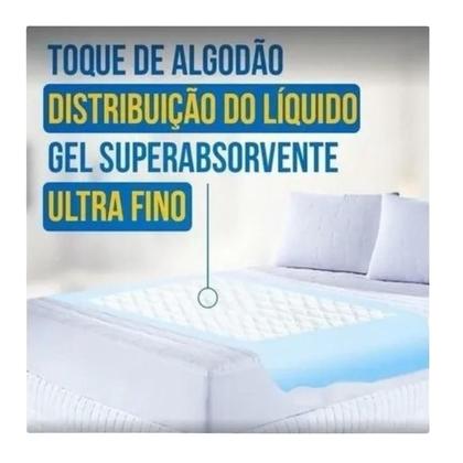 Imagem de Kit com 2 pacotes Protetor de Colchão Lençol Absorvente Higifral Tamanho M