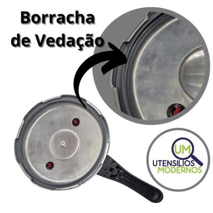 Imagem de Kit com 2 Panelas de Pressão Antiaderente Fechamento Externo 3 L e 4,5 L Rouge - Marcolar
