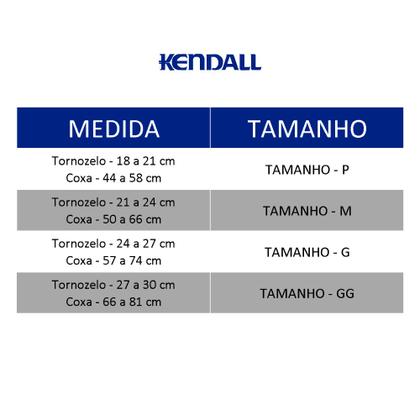 Imagem de Kit Com 2 Pares De Meias Feminina Sem Ponteira Média Compressão 18-21 Mmhg Kendall 7/8 Com Renda e Silicone