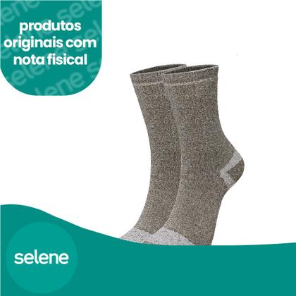 Imagem de Kit Com 2 Pares De Meias Trekking Coolmax Esportiva Sport Modelo Cano Longo Selene