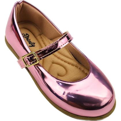 Imagem de Kit Com 2 Pares Sapatilha Infantil Menina Boneca Verniz Confortável SPT-001